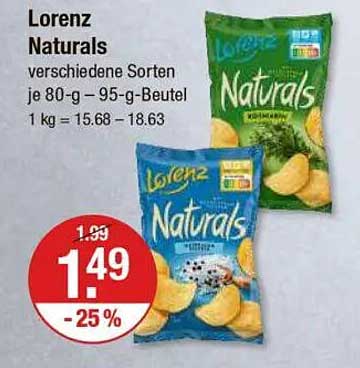 Lorenz Naturals verschiedene Sorten je 80-g – 95-g-Beutel