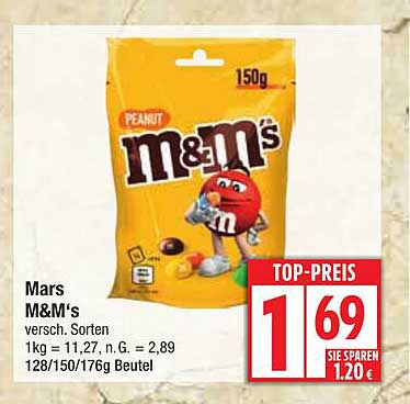 Mars M&M's - 150g Beutel (verschiedene Sorten)