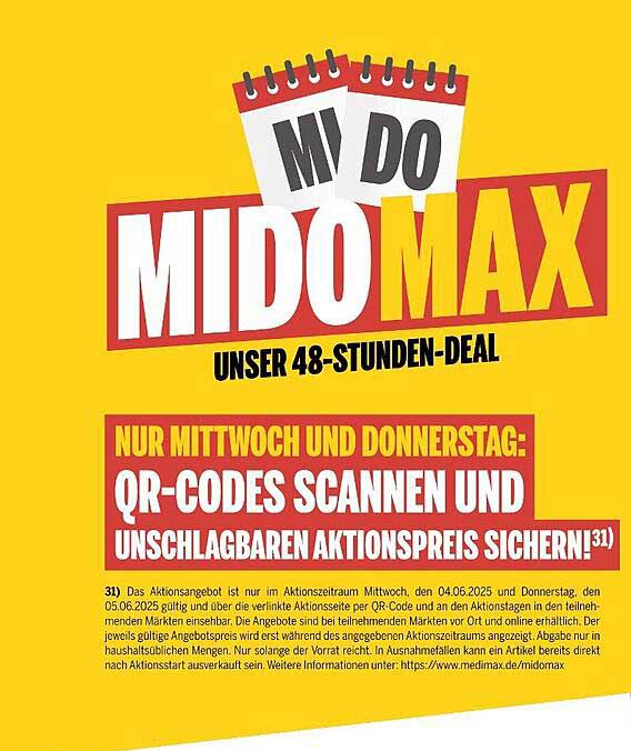 MIDOMAX 48-Stunden-Deal - Unschlagbare Aktionspreise!