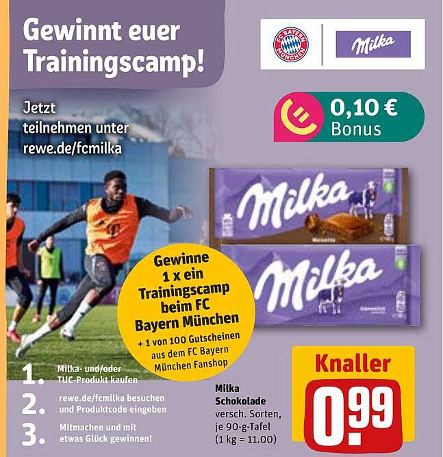 Milka Schokolade 90g (verschiedene Sorten) - Jetzt für nur 0,99 €