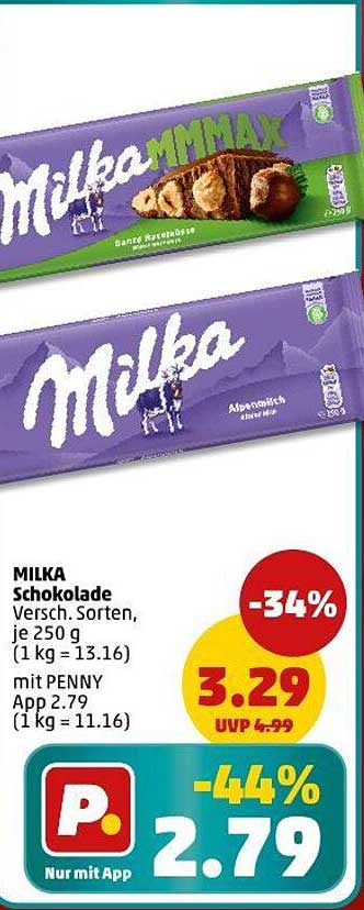 MILKA Schokolade - Vielfältige Sorten, je 250 g