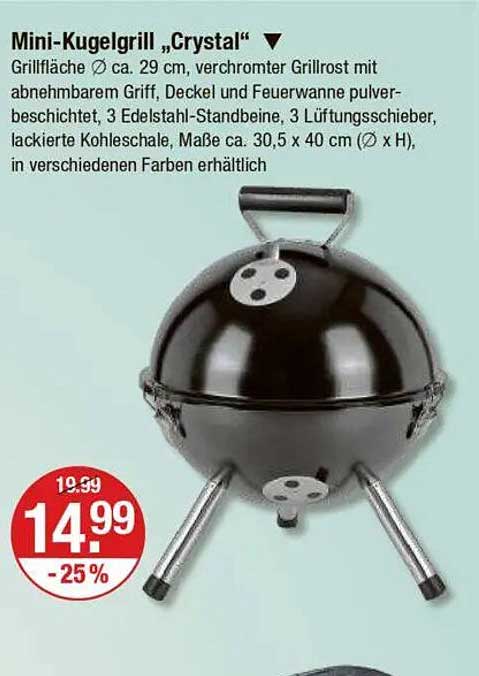 Mini-Kugelgrill „Crystal“