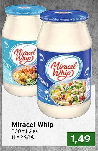 Miracel Whip 500 ml Glas