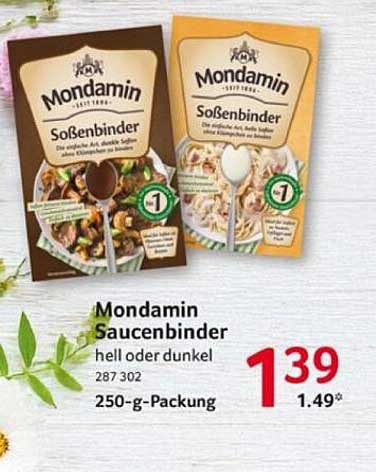 Mondamin Soßenbinder hell oder dunkel 250-g-Packung