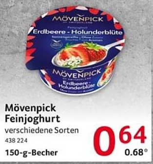 Mövenpick Feinjoghurt Erdbeere-Holunderblüte 150-g-Becher