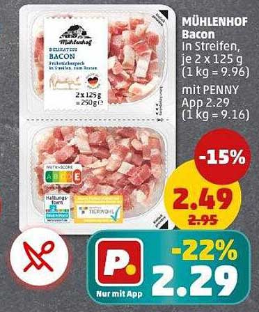 MÜHLENHOF Bacon in Streifen