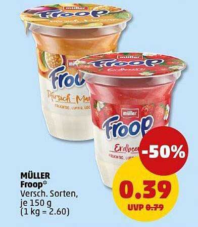 MÜLLER Froop - Verschiedene Sorten, je 150 g