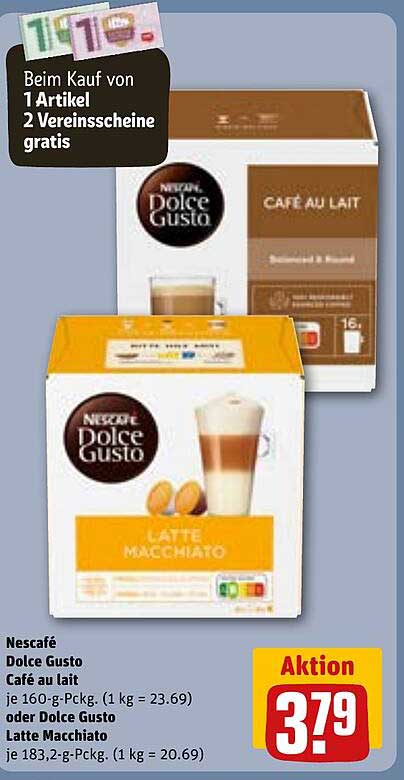 Nescafé Dolce Gusto Café au Lait oder Latte Macchiato