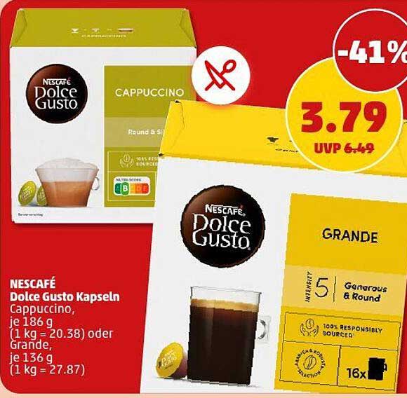 NESCAFÉ Dolce Gusto Kapseln Cappuccino und Grande