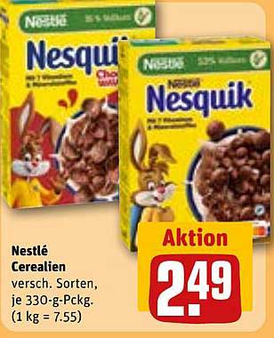 Nestlé Cerialien - Nesquik 330g Packung