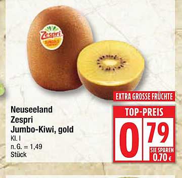 Neuseeland Zespri Jumbo-Kiwi, gold – Top-Preis