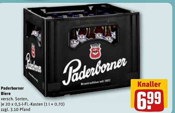 Paderborner Biere - Kasten (20 x 0,5l)