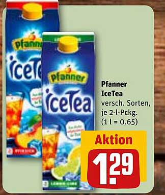 Pfanner IceTea - Aktionspreis 1,29 €