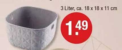 Praktischer Aufbewahrungskorb 3 Liter