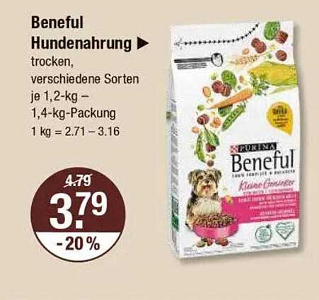 Purina Beneful Hundenahrung, trocken, verschiedene Sorten je 1,2 kg – 1,4 kg-Packung