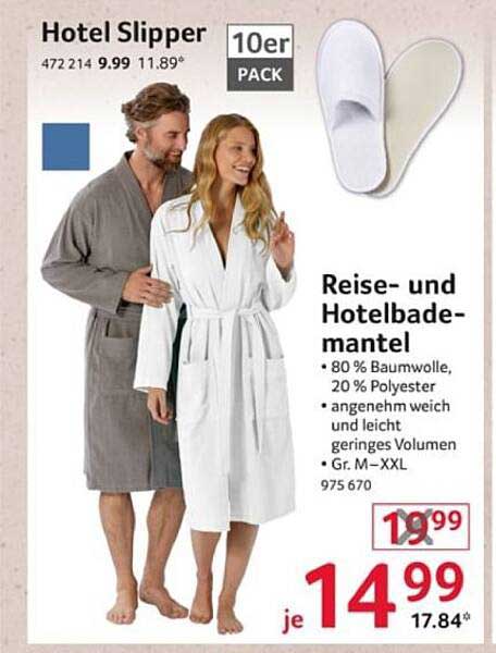 Reise- und Hotelbademantel