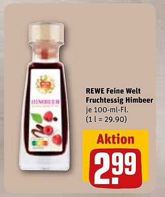 REWE Feine Welt Fruchtessig Himbeer je 100-ml-Fl.
