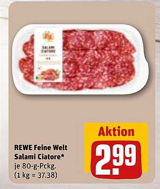 REWE Feine Welt Salami Ciatore* 80 g
