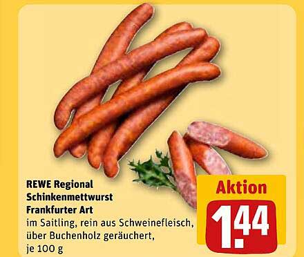 REWE Regional Schinkenmettwurst Frankfurter Art