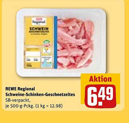 REWE Regional Schweine-Schinken-Geschnetztes