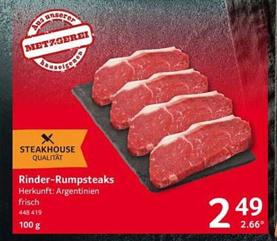 Rinder-Rumpsteaks aus Argentinien frisch - Steakhouse Qualität