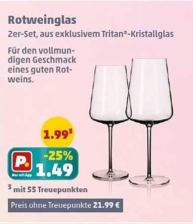 Rotweinglas 2er-Set, aus exklusivem Tritan®-Kristallglas