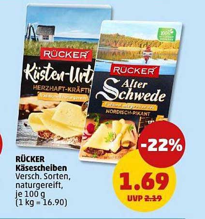 RÜCKER Käseplatten - Küsten-Urt und Alter Schwede