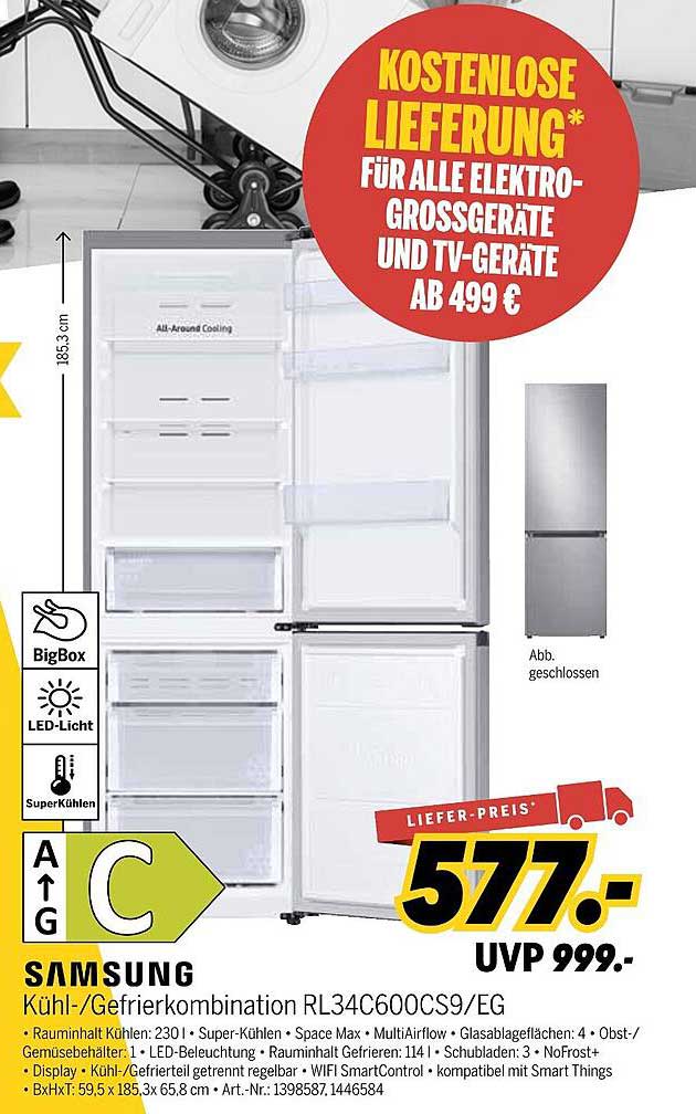Samsung Kühl-/Gefrierkombination RL34C600CS9/EG