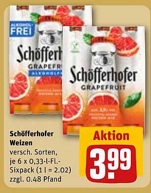 Schöfferhofer Weizen - 6 x 0,33 l Sixpack