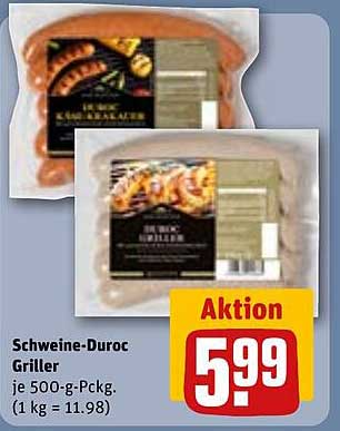 Schweine-Duroc Griller je 500-g-Pckg.