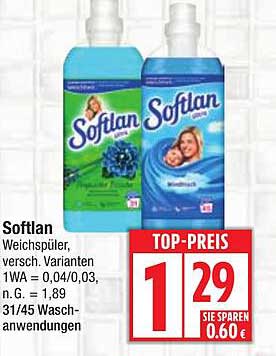 Softlan Weichspüler, verschiedene Varianten