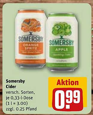 Somersby Cider 0,33 l - Verschiedene Sorten
