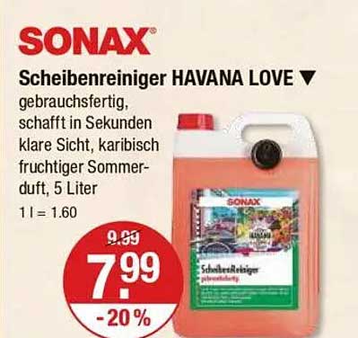 SONAX Scheibenreiniger HAVANA LOVE - 5 Liter