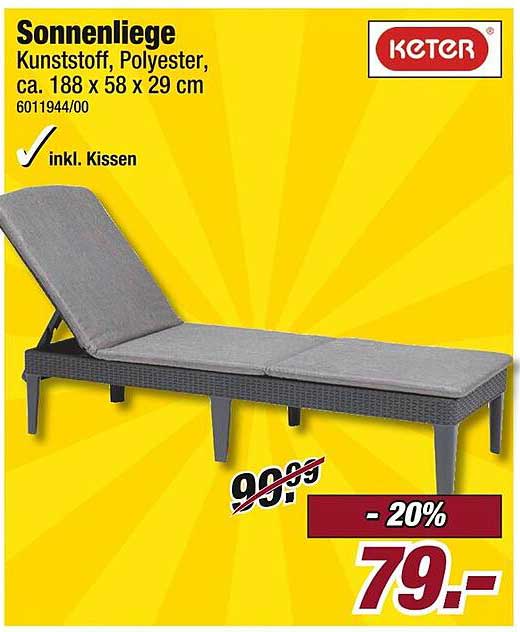 Sonnenliege Keter - Elegant und Komfortabel für Ihr Zuhause