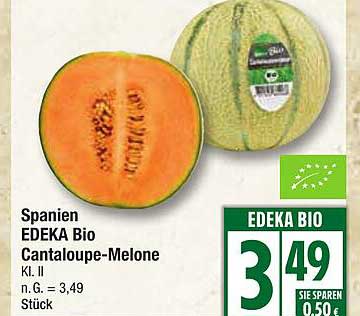 Spanien EDEKA Bio Cantaloupe-Melone Kl. II