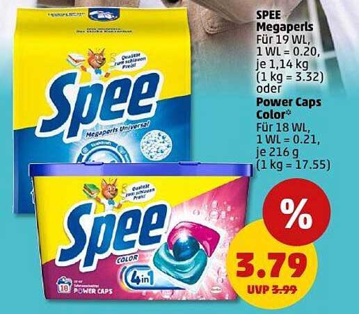 Spee Megaperls und Power Caps Color im Penny-Prospekt