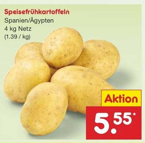 Speisefrühkartoffeln - Spanien/Ägypten - 4 kg Netz