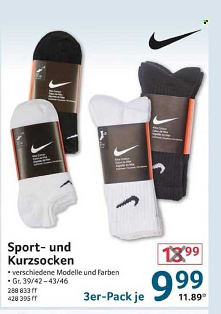 Sport- und Kurzsocken 3er-Pack von Nike