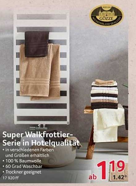 Super Walkfrottier-Serie in Hotelqualität