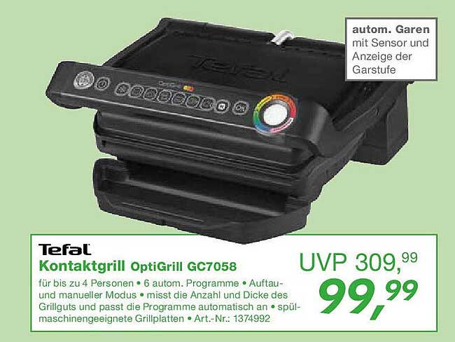 Tefal Kontaktgrill OptiGrill GC7058