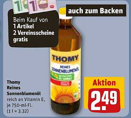 Thomy Reines Sonnenblumenöl 750 ml