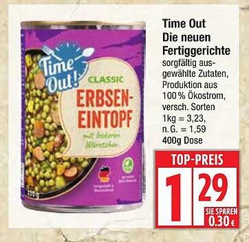 Time Out Erbseneintopf 400g Dose