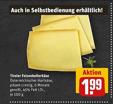 Tiroler Felsenkäse, 100 g