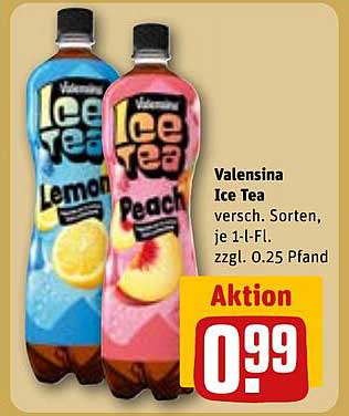 Valensina Ice Tea - Lemon & Peach, 1 l Flasche