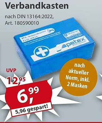Verbandkasten nach DIN 13164:2022, Art. 180590010