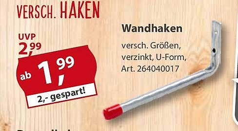 Wandhaken - vielseitig einsetzbar und robust
