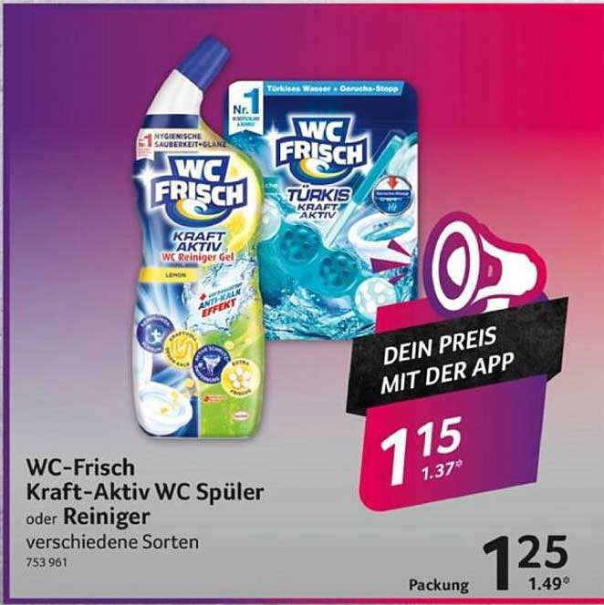 WC-Frisch Kraft-Aktiv WC Spüler oder Reiniger – verschiedene Sorten