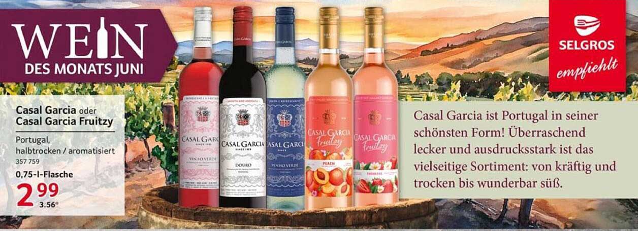 WEIN DES MONATS JUNI: Casal Garcia oder Casal Garcia Fruity