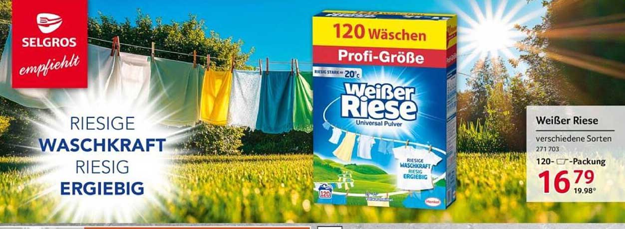 Weißer Riese Universal Pulver 120 Wäschen