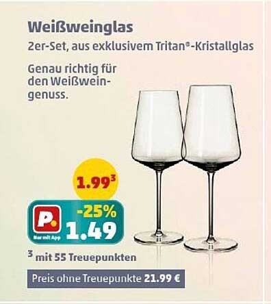 Weißweinglas 2er-Set, aus exklusivem Tritan®-Kristallglas